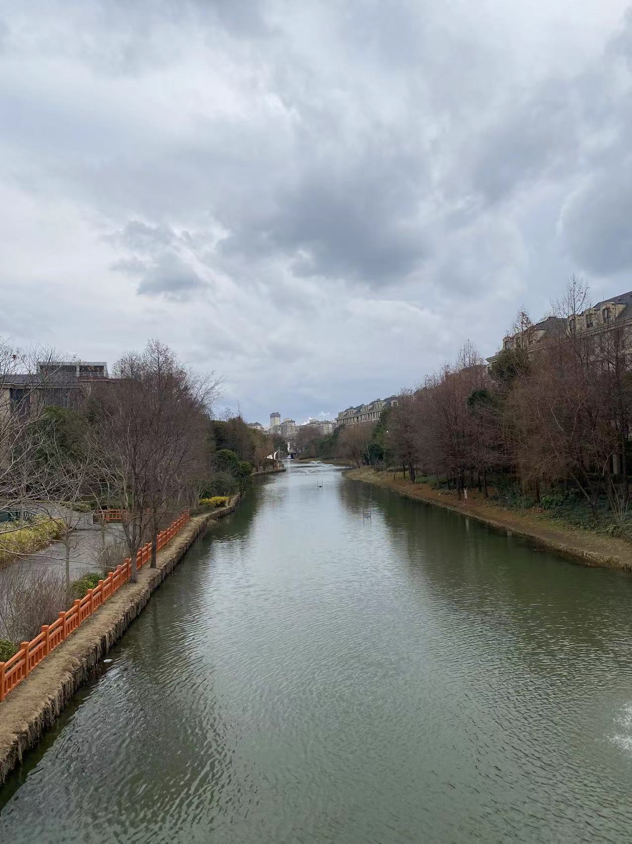 新江湾城的河道都比其他地方清澈了许多